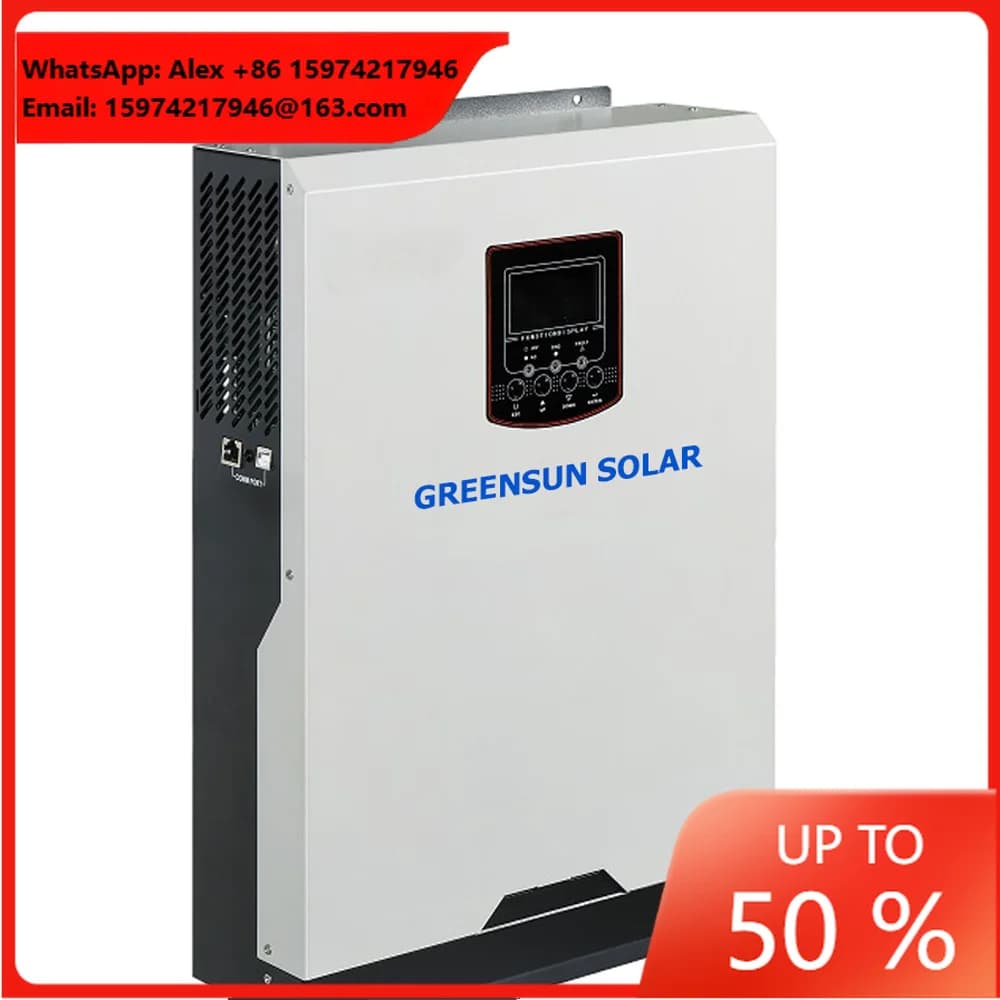 Home Use 12v 24v 48v Dc 120v 240v 1kw 2kw 3kw 5kw 8kw 10kw 12kw MPPT Hybrid Inverter Off Grid 5kva 10kva Pure Sine Wave Inverter