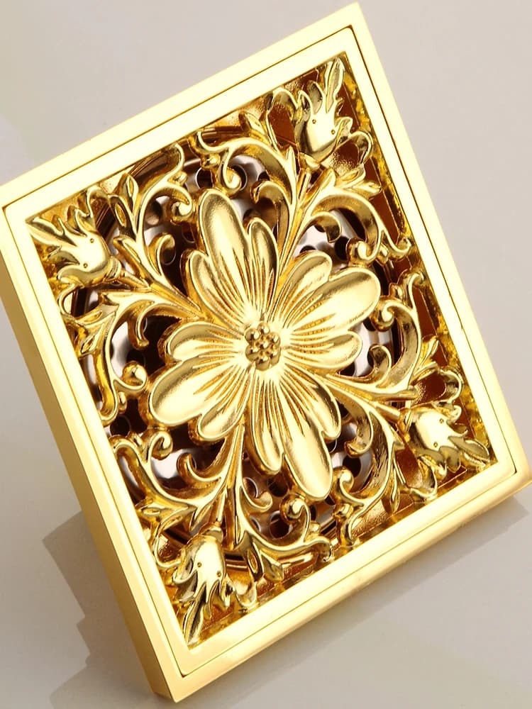 Gold all-copper deodorizer tee floor drain thickened core bathroom