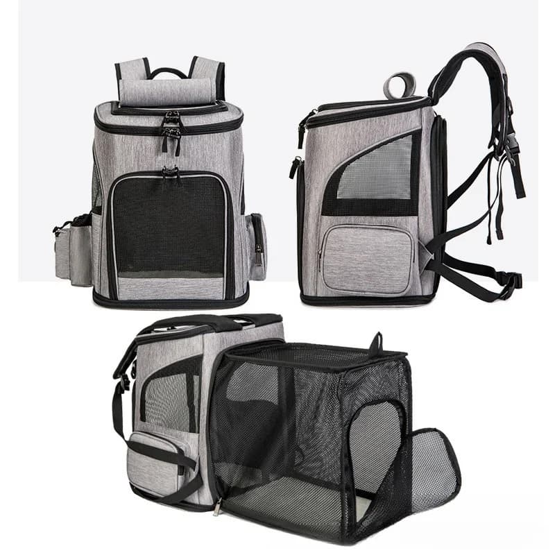 Expandable Pet Backpack Dog Cat Backpack Hiking Camping Outdoor Breathable Pet Backpack