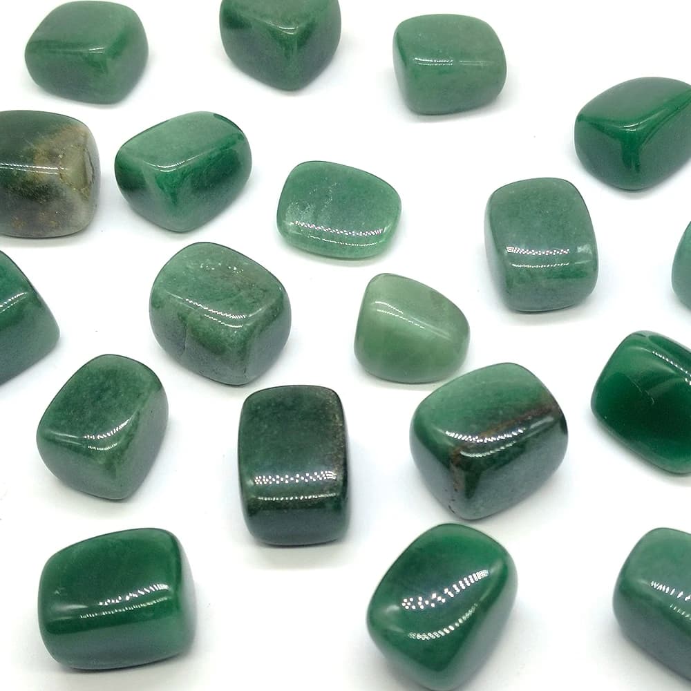 Natural Green Aventurine Tumbled Stones Lots Wholesale Bulk Reiki Polished Oval Crystals Tank Decor Specimen Loose Collection
