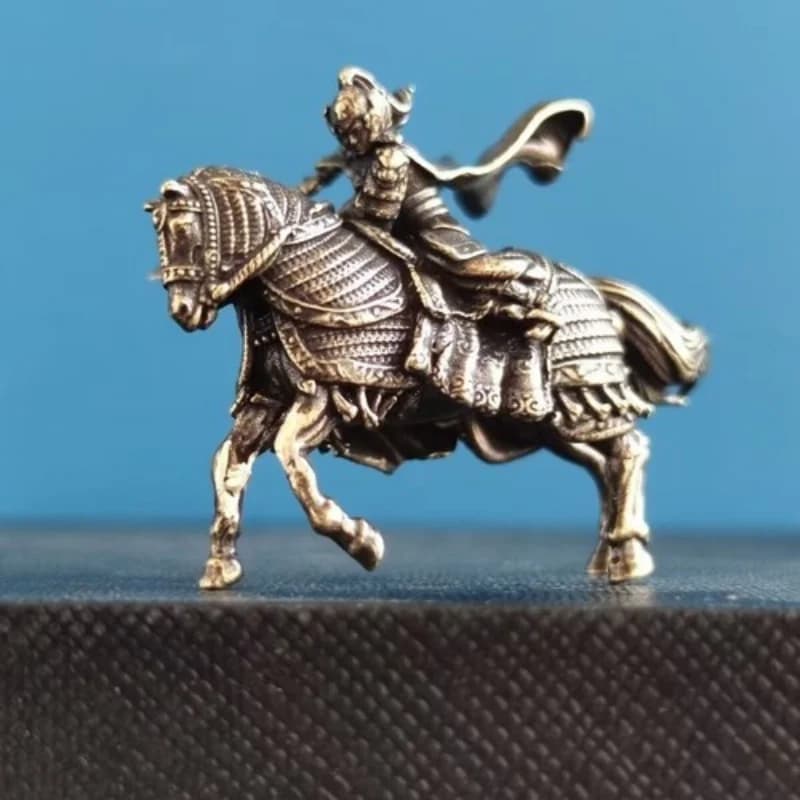 Traditional Chinese Old Bronze Copper Statue Hand Carved Horse Exquisite Ornament Statue