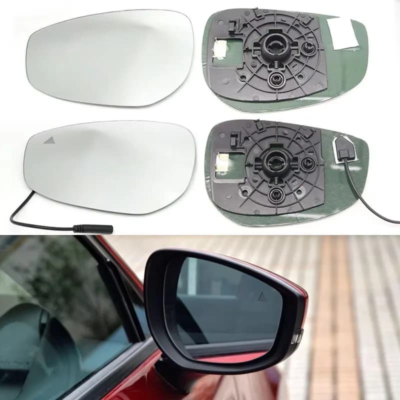 For 19-23 Mazda 3 heated rearview lenses, reverse lenses with blind spots, and car exterior decoration