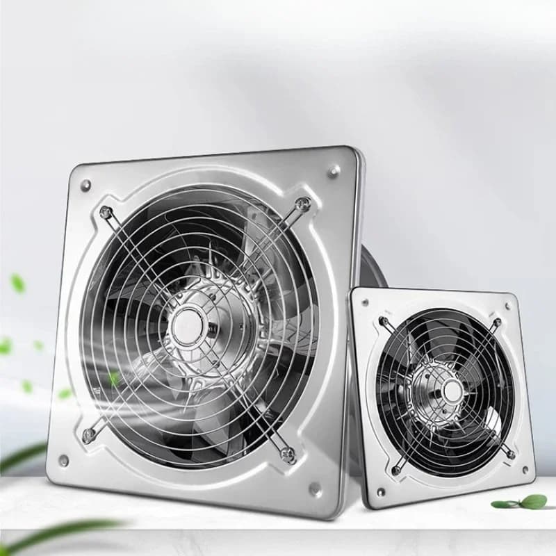 16 inch stainless steel pure copper silent exhaust fan kitchen household restaurant ventilation fan strong oil exhaust fan wall