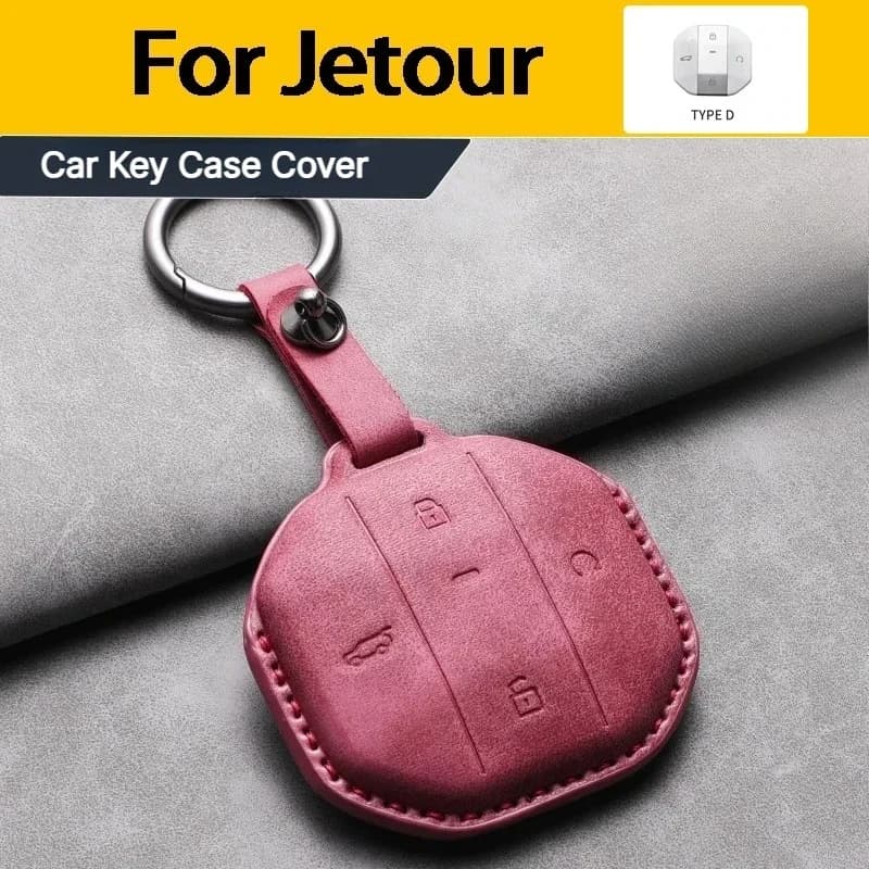 Car Key Case Cover Shell Fob For Jetour T2 T1 2025 2026 Key Remote Protector Keychain Holder Accessories