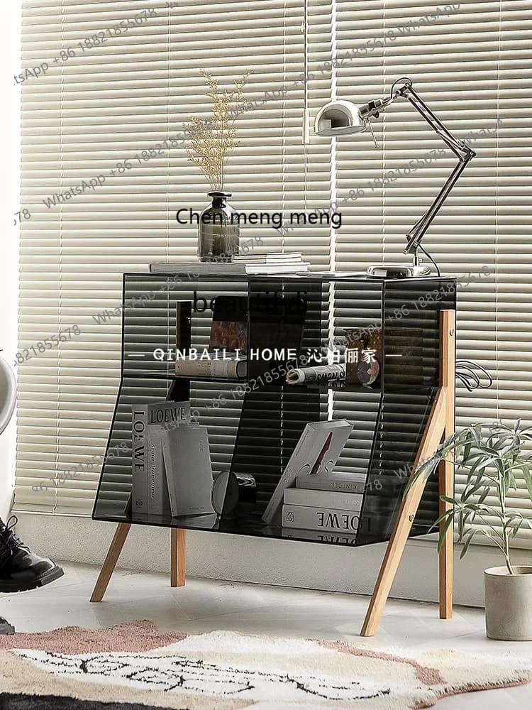 Acrylic storage rack, locker, floor-to-ceiling multi-layer household Nordic mobile European advanced5556