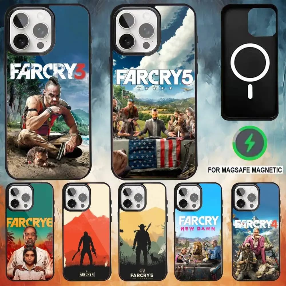 GameThrilling Open World f-Far Crys Phone Case For iPhone 17,16,15,14,13,12,Plus,Pro,Max For Magsafe Magnetic Wireless Charge