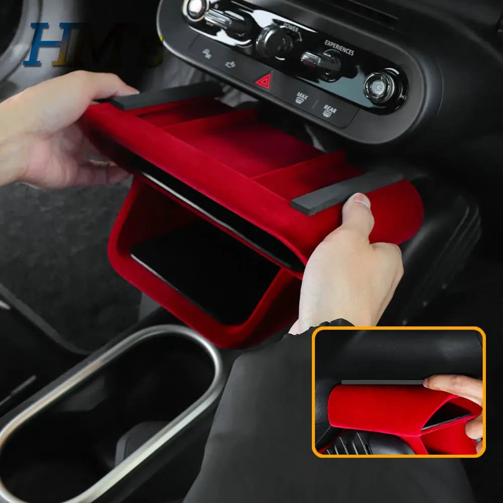 Compatible with MINI Cooper J01 J05 ACEMAN 2024 2025 2026 Car Center Console Control Panel Layered Storage Box Cover