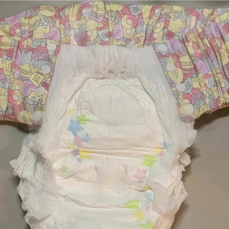 Waist Extender High-waisted All-in-one ABDL Adult Baby Pulling Pants Extension Strap 10cm Four Snap Button DDLG Cotton Waistband