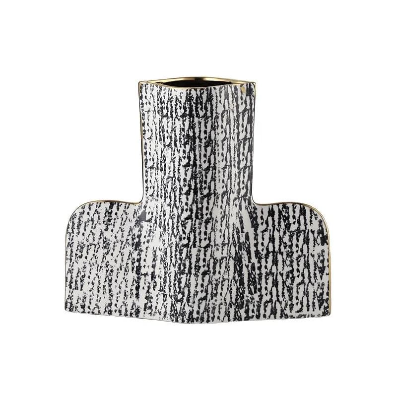 New Chinese light luxury abstract texture Phnom Penh ceramic vase model room club living room dining table