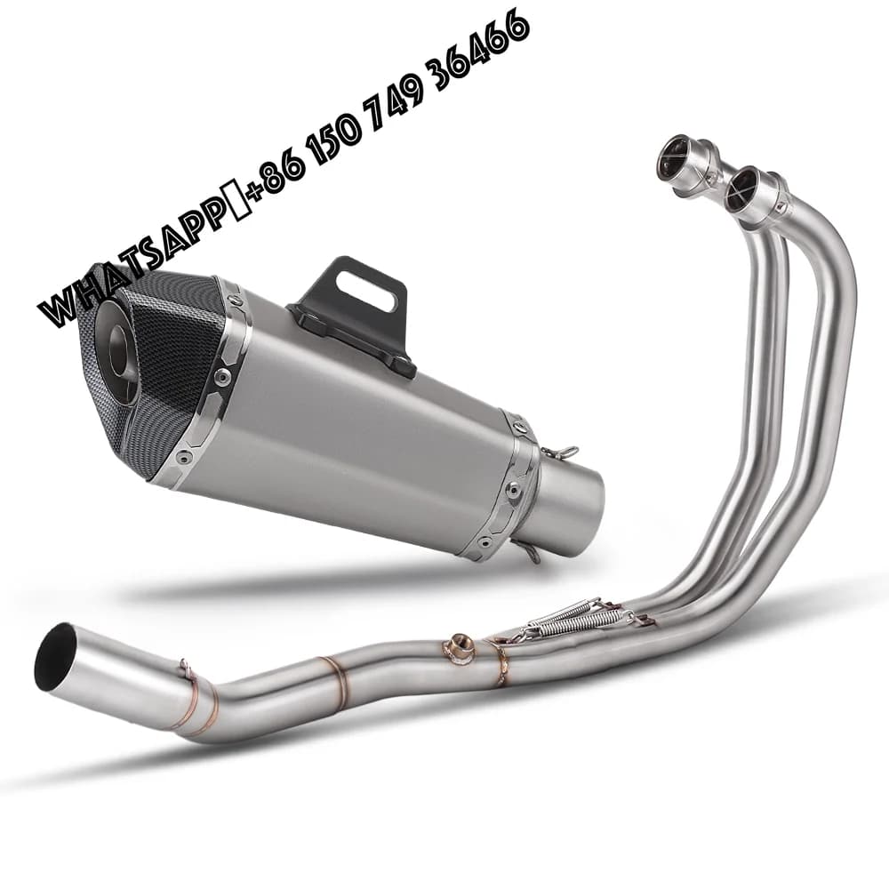Motorcycle Exhaust Escape Moto Modified Full Systems Front Middle Link Pipe Muffler for YZF-R3 YZF-R25 MT03 2014 -2025