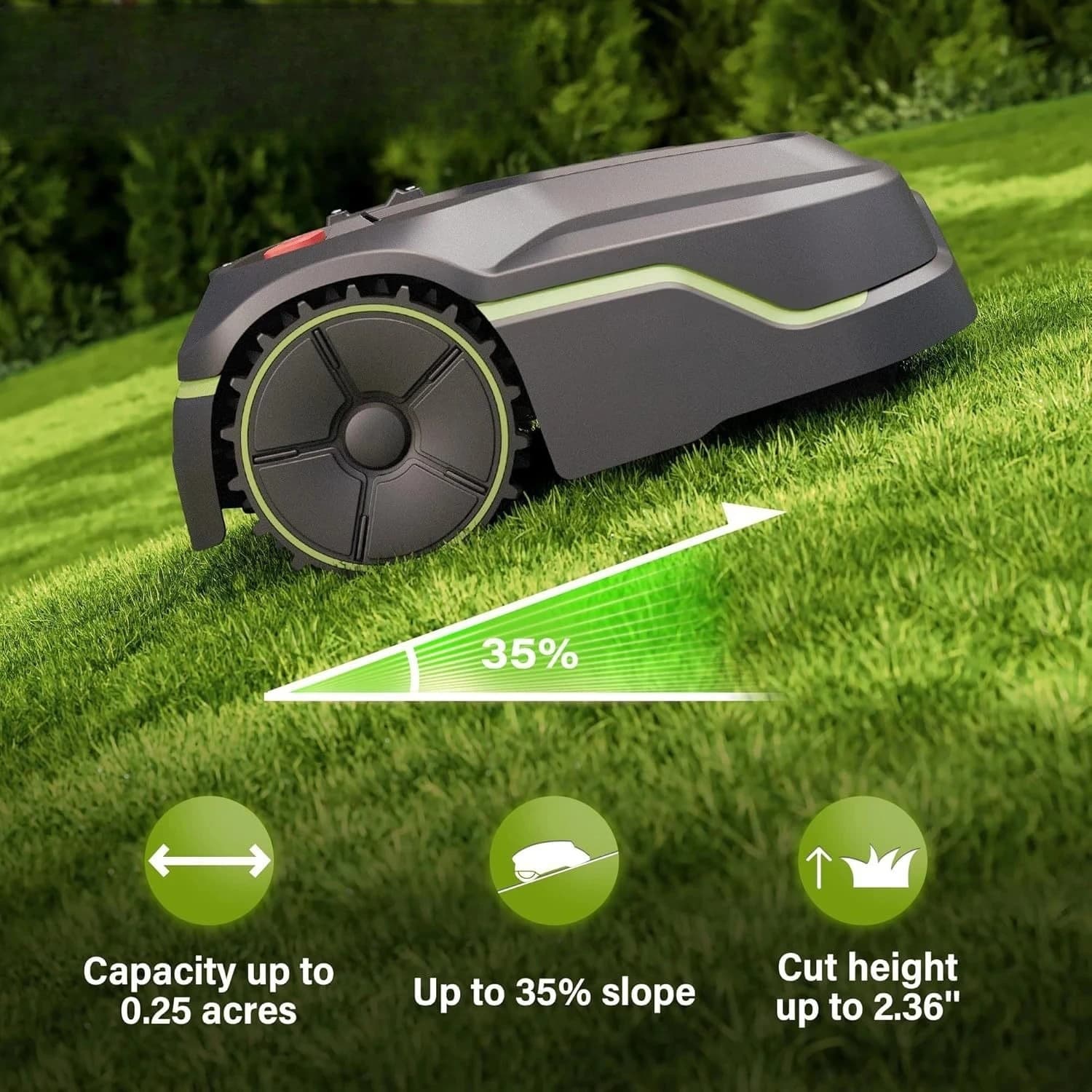 Automatic intelligent lawn mower Home garden lawn mower Ultrasonic outdoor high-efficiency lawn mowing robot