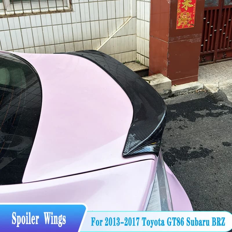 For 2012-2020 Scion FR-S Toyota GT86 Subaru BRZ Rear Trunk Spoiler Wings ABS Material  Car Exterior Tuning Trim Kit Accessories