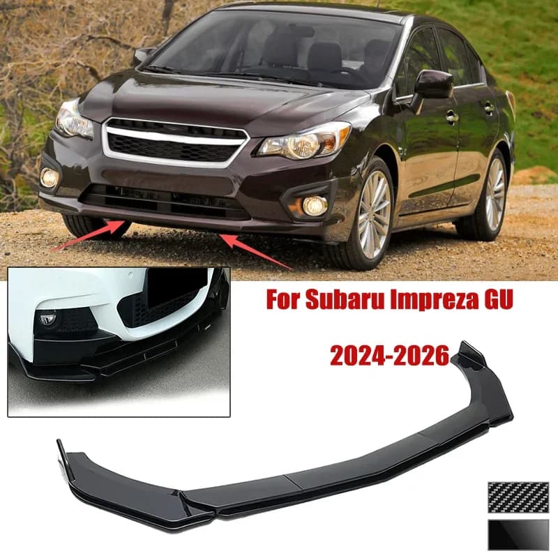 5pcs Front Bumper Shovel For Subaru Impreza GU 2024-2026 Spoiler Front Bumper Deflector Anti Scratch Protection Device