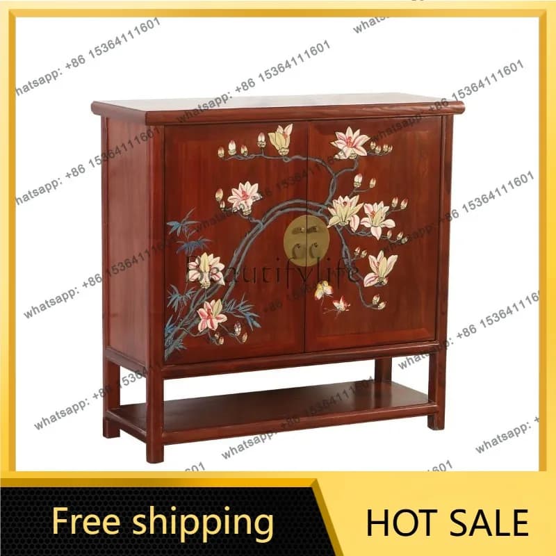 XX. New Chinese-style painted entrance decorative locker