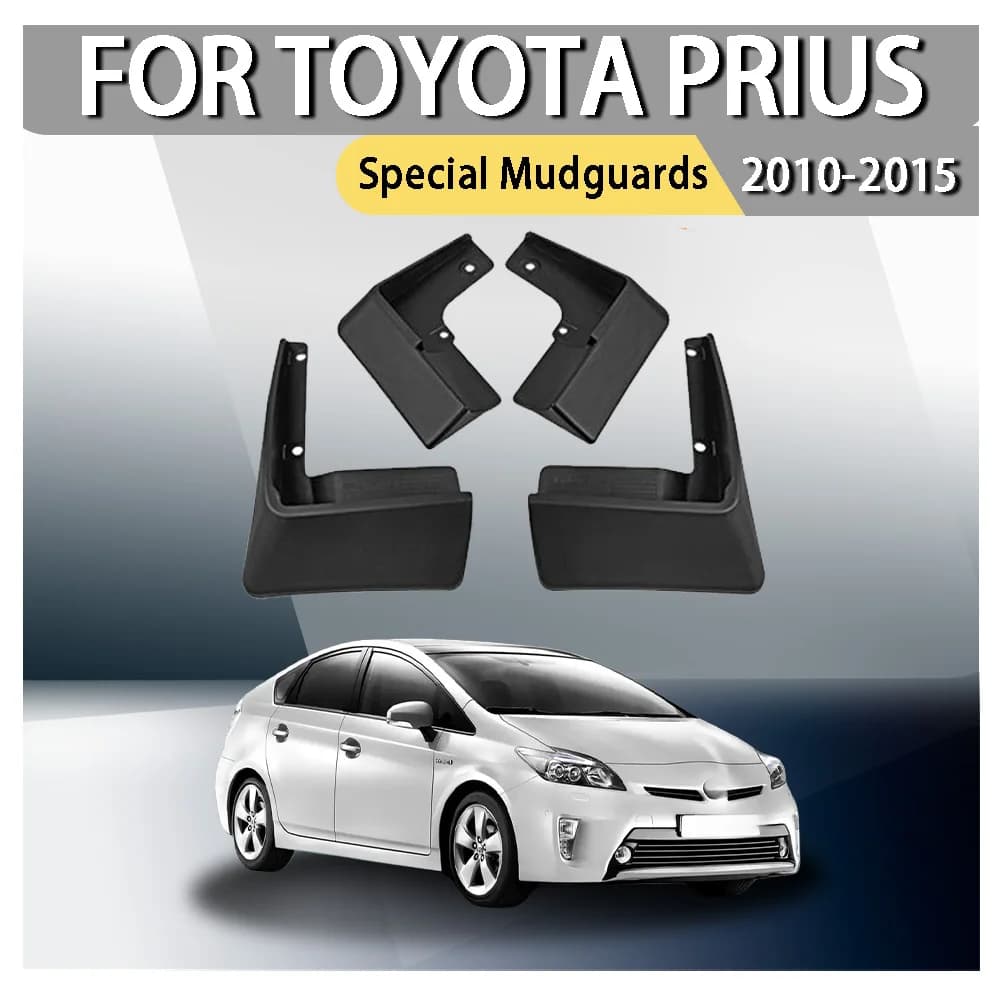 For Toyota Prius Special Mudguards Black 2010 2011 2012 2013 2014 2015 SplashGuard Mud Fenders Kit 4Pcs ABS Plastic Upgrade