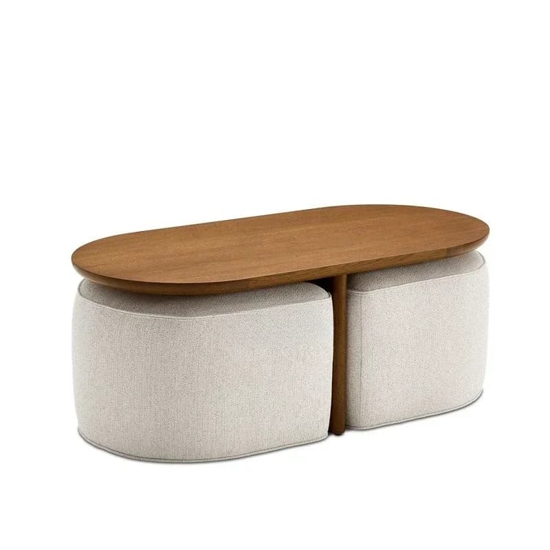 Simple living room solid wood creative coffee table tea table sofa stool