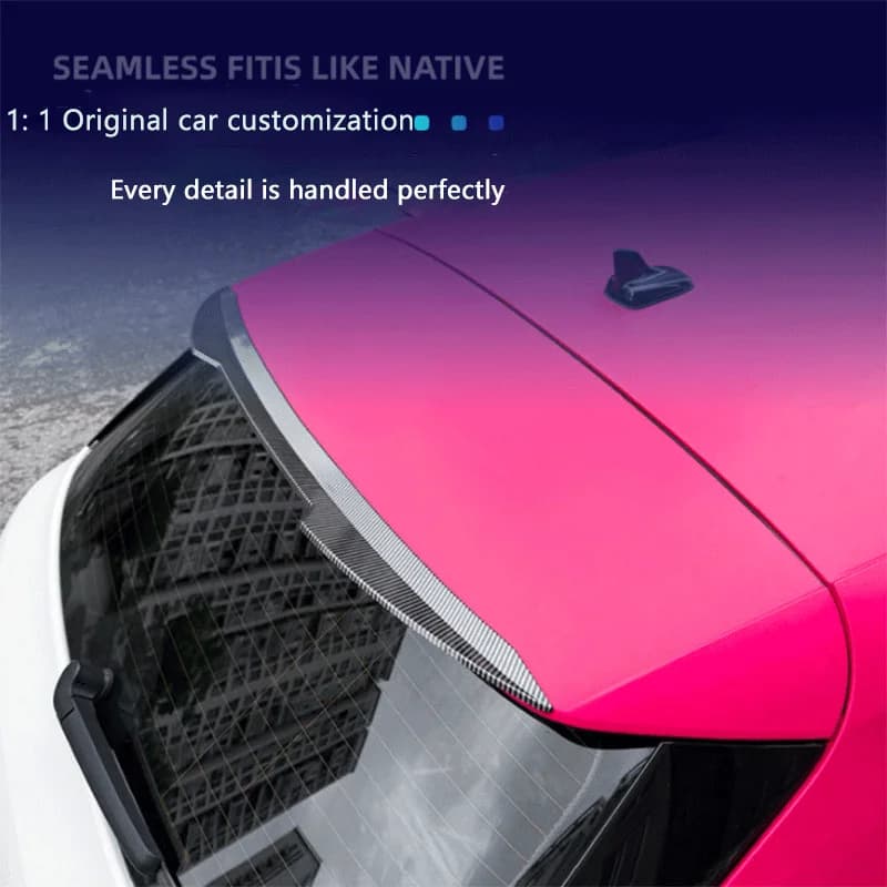 1Set Black ABS Small Fixed Top Tail Wind Spoiler For Audi A3 8Y Hatchback SE 2021+ Exterior Car Styling Tuning Mod Accessories