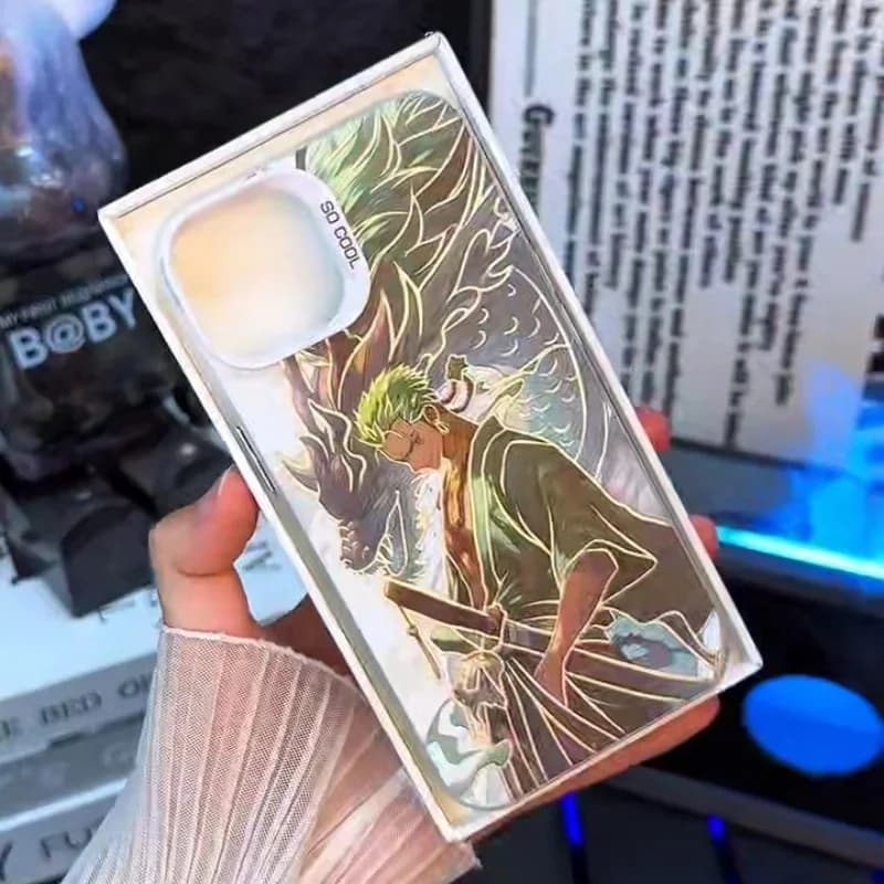 Japan Anime One Piece Roronoa Zoro Phone Case for iPhone 11 12 13 14 15 16 17 Pro Max Plus Air Cartoon Dragon Cool Man Cover﻿