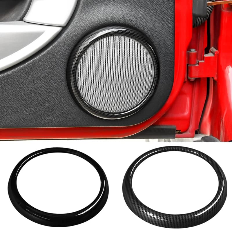 For Mini Cooper R50 R52 R53 Car Styling Front Door Tweeter Decoration Frame Audio Speaker Trim Cover Interior Accessories