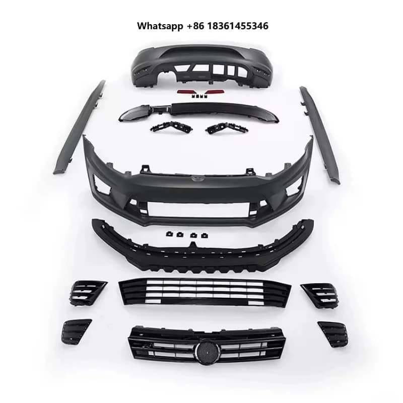 For VW Polo WRC 2010-2017 K-SEEK Car Accessories Material Bodykit Body Kit Facelift Upgrade PP
