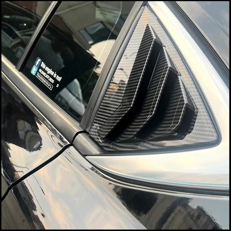 For Opel Insignia B 2017-2024 Sedan Rear Door Triangle Window Blind Shades Louver Vent Cover Trim Car Styling Auto Accessories