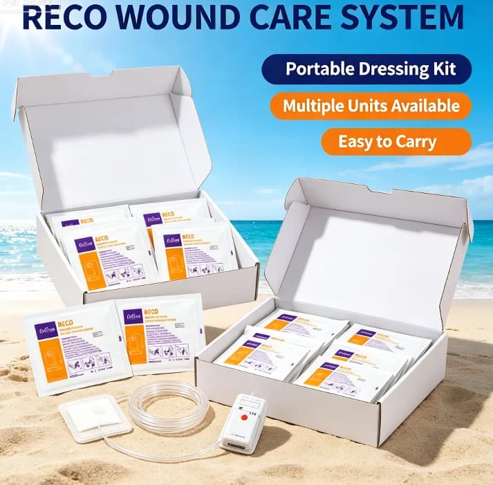 Upgraded Version Portable NPWT Pump VAC Negative Pressure Wound Therapy System  10x20cm  15x20cm  20x20cm