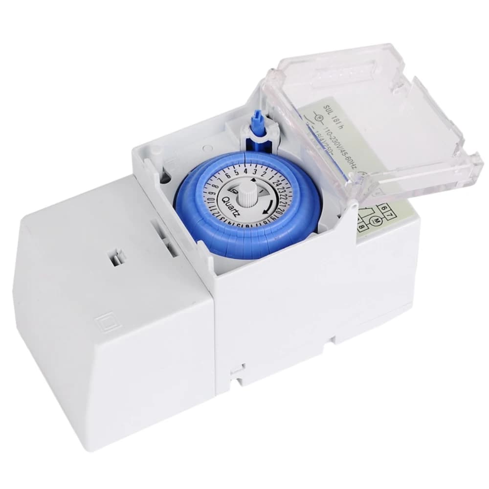 SUL181H Mechanical Timer 24 hours Time Switch Relay 230V 16A Electrical Programmable Timer 24 hour Din Rail Timer Switch