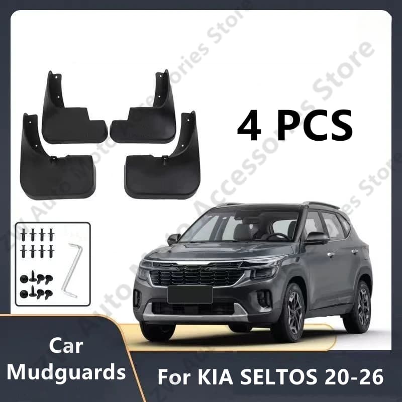 Car Mudguards For KIA SELTOS 20-26 Mud Guards Fender Flare Mudflaps Exterior Parts Auto Accessories Refit