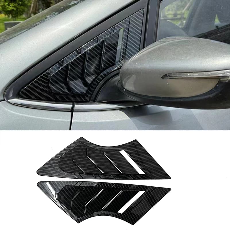 For Kia Cerato K3 Forte 2014-2017 Front Triangular Window Blind Shades Louver Vent Cover Sticker Trim Car Styling Accessories