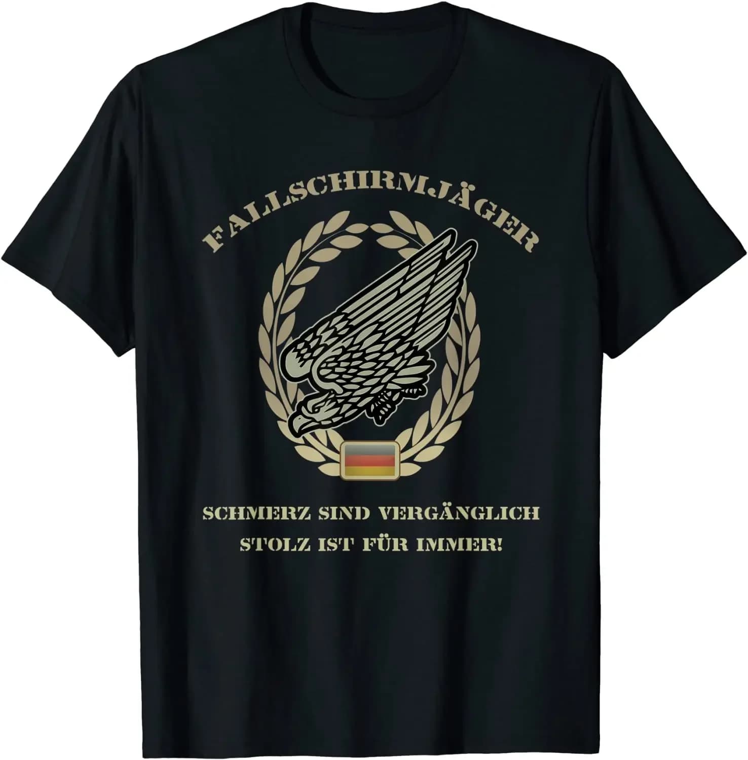 Paratrooper Badge Eagle German Army Soldier Gift T Shirt. Short Sleeve 100% Cotton Casual T-shirts Loose Top Size S-3XL