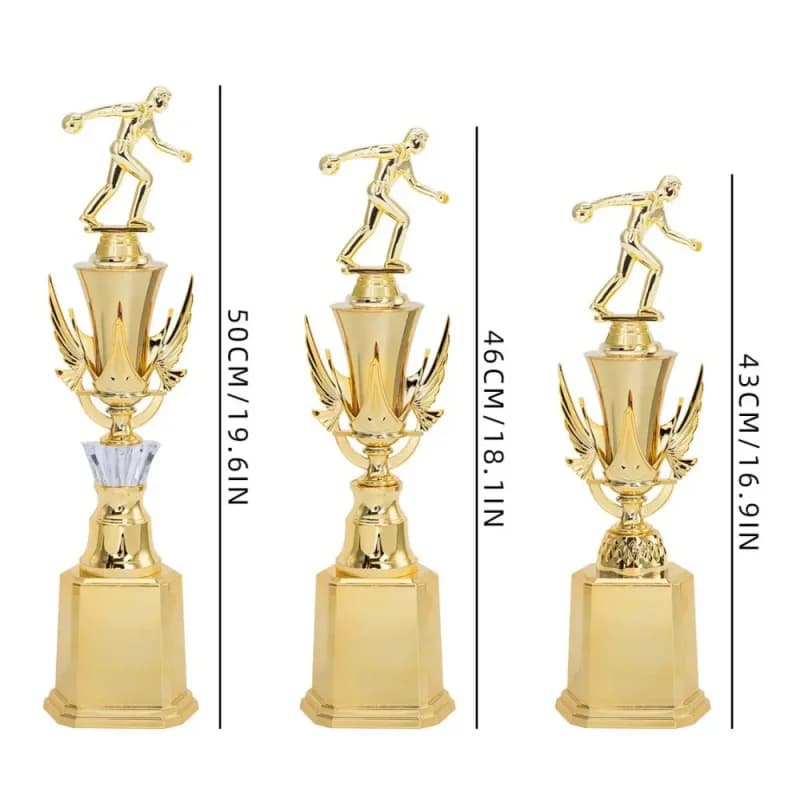 Customized Bowling Trophy for the World Bowling Championship Awarding Commemorative Items