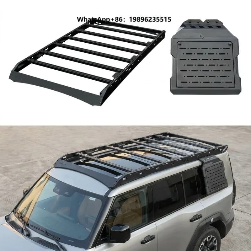 For  Car Roof Racks Side Box Side Ladder Aluminum Roof Rack