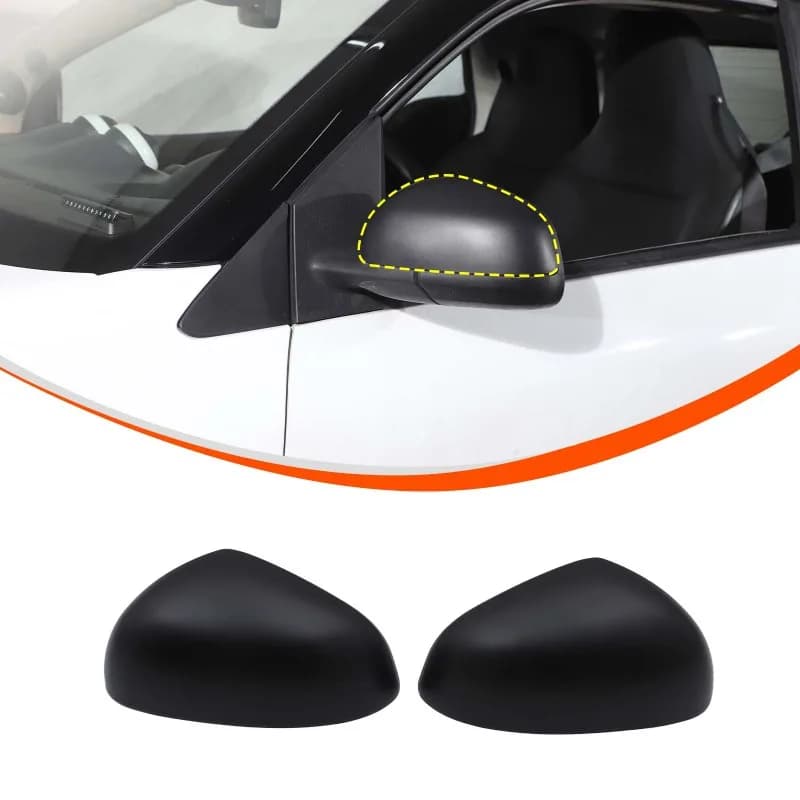 ABS For 2016-2021 Mercedes-Benz smart  W453 Exterior Mirror Covers Rearview Mirror Protective Cover Trim Car  Accessories