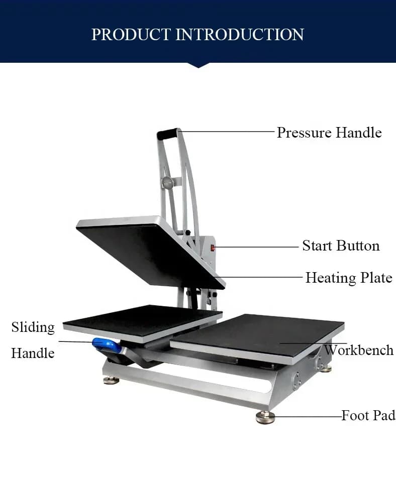 Hot Sale 16*20 Inch Semi-automatic Double Station Sublimation Heat Press Machine for T-shirt