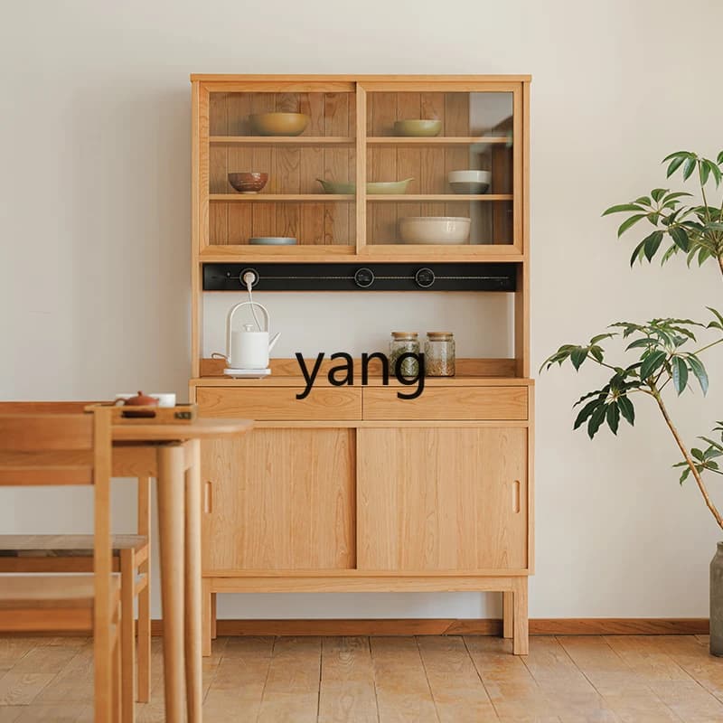 LH  side cabinet log Japanese side cabinet kitchen storage wall cabinet
