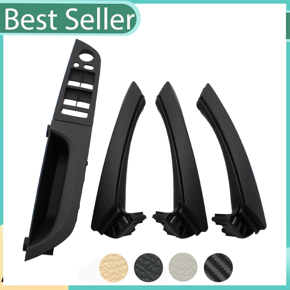 For BMW 3 Series E90 E91 316 318 320 325 328i LHD Top Quality Interior Plastic Door Pull Handle with Cover Trim Full Set