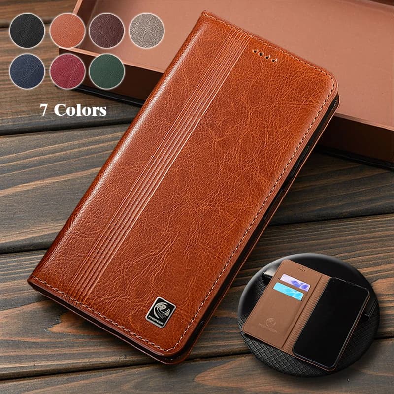 For LG V30 V30S V35S V40 V50 V50S V60 G5 G6 G7 G8 G8S G8X ThinQ 5G Mini Vertical Line Pattern Of Genuine Leather Flip Phone Case