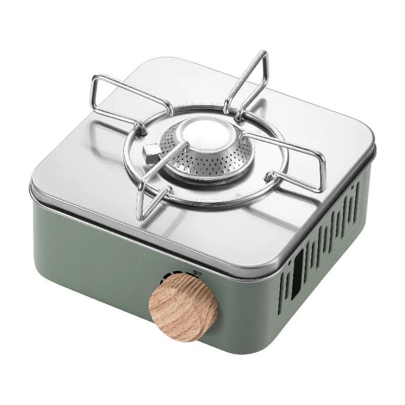 Square Portable Cassette Stove Outdoor Picnic Camping Multifunctional Gas Stove Windproof Split Portable Card Magnetic Cooker