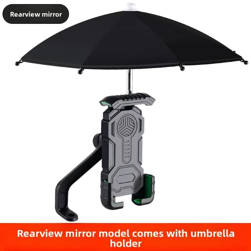 Electric Vehicle Rearview Mirror Phone Mount Motorcycle Bicycle Scooter Handlebar Navigation Holder Adjustable 360 Degree Stand!
