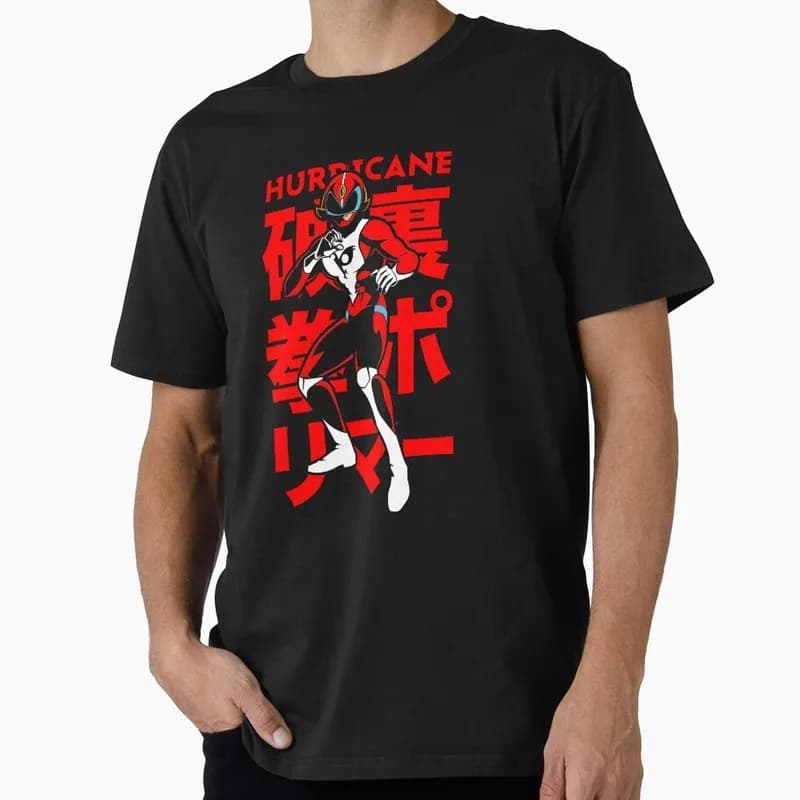 Kagaku Ninja-Tai Gatchaman Science Ninja Team Tatsu Polimar T-shirt Vintage 70s Anime Battle of the Planets G-Force Fan Tops