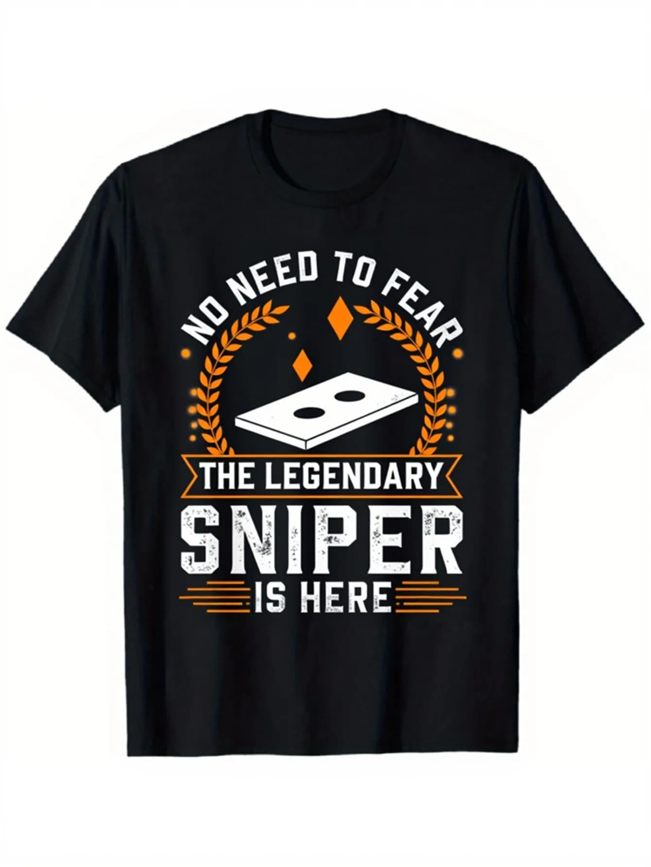 "No Need to Fear The Legendary Sniper is Here" Funny T-Shirt 100% Cotton O-Neck Short Sleeve Summer Casual Mens T-shirt
