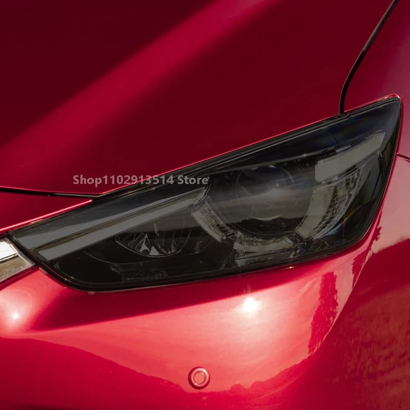 HD Clear Car Headlight Protective Film For Mazda CX-3 2015-2023 Vinyl Restoration Transparent Black TPU Car Repair Light Sticker