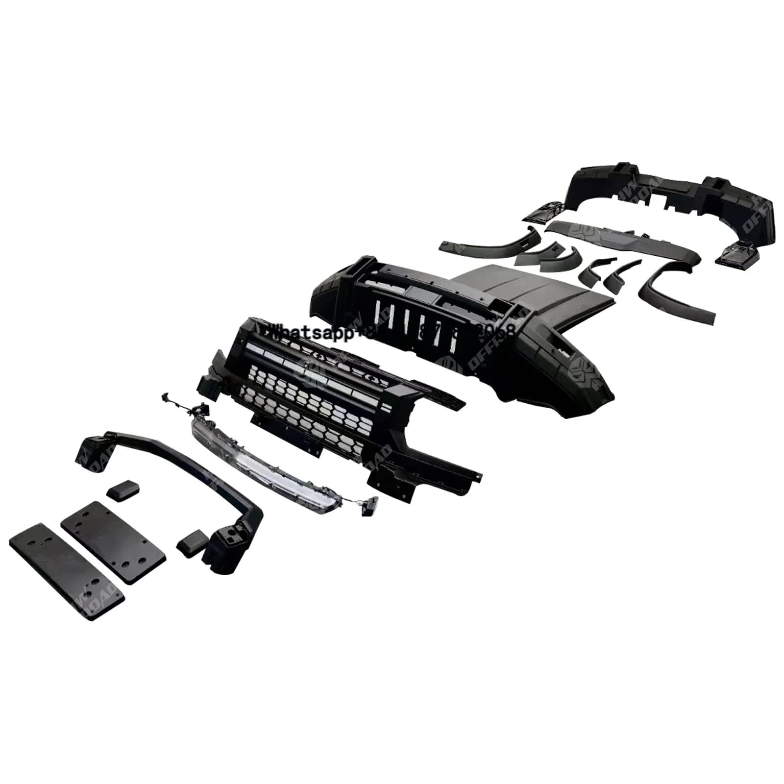Off-Road Exterior Part Mars Explorer Style Wide Body Kit Bumper Grille for Chery Jetour Traveler T2 2024 2025 Conversion Bodykit