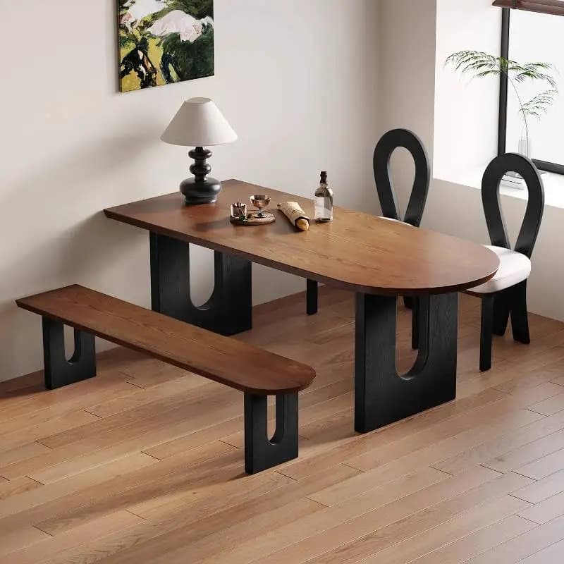 Design Small Space Dining Table Brown Decorations Modern Dinette Dining Table Restaurant Conference Mesa De Jantar Furniture