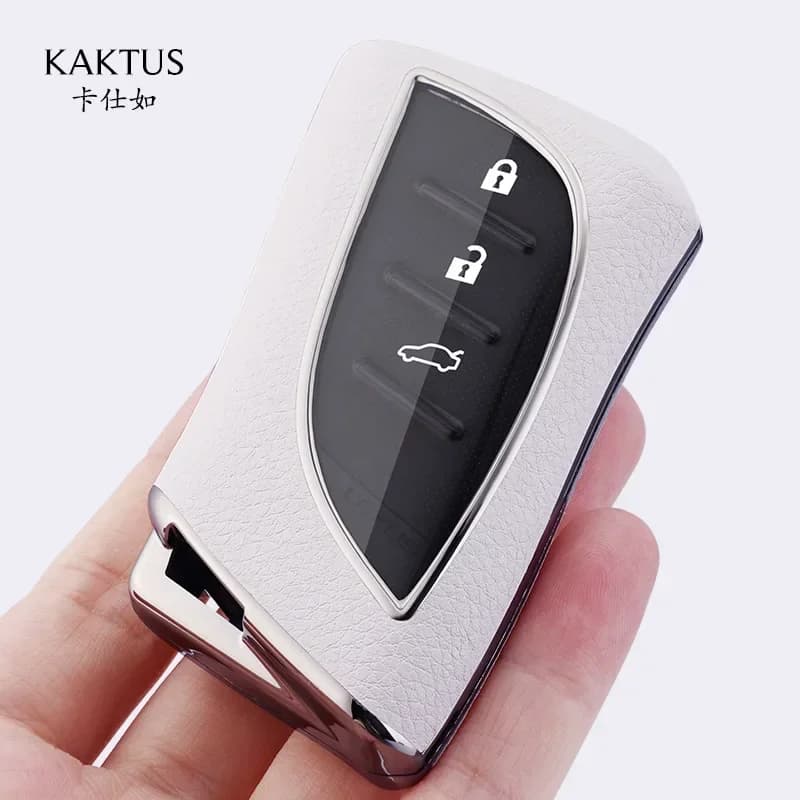 Leather Car Key Case for Lexus 18 ES / LS / LC / UX Protective Cover Keychain Key Shell Car Accessories