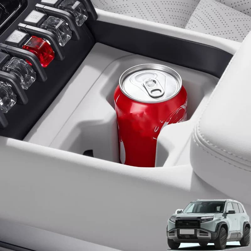 For BYD Ti3 Equation Leopard Ti3 2025-2027 Car Central Console Water Cup Silicone Anti-slip Protection Pad Interior Accessories