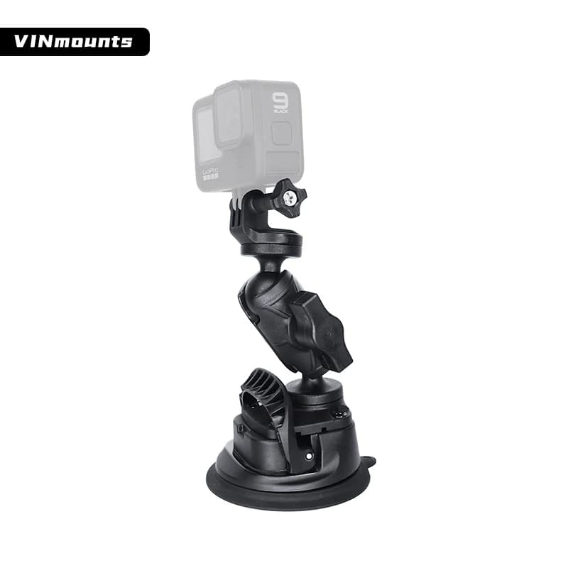 GoPro Suction Cup Car Mount, Adjustable Windshield Dashboard Holder for GoPro Hero and Action Cameras, Heavy-Duty Stable Camera