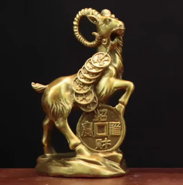 Bronze zodiac sheep ornaments lead the way in wealth and prosperity