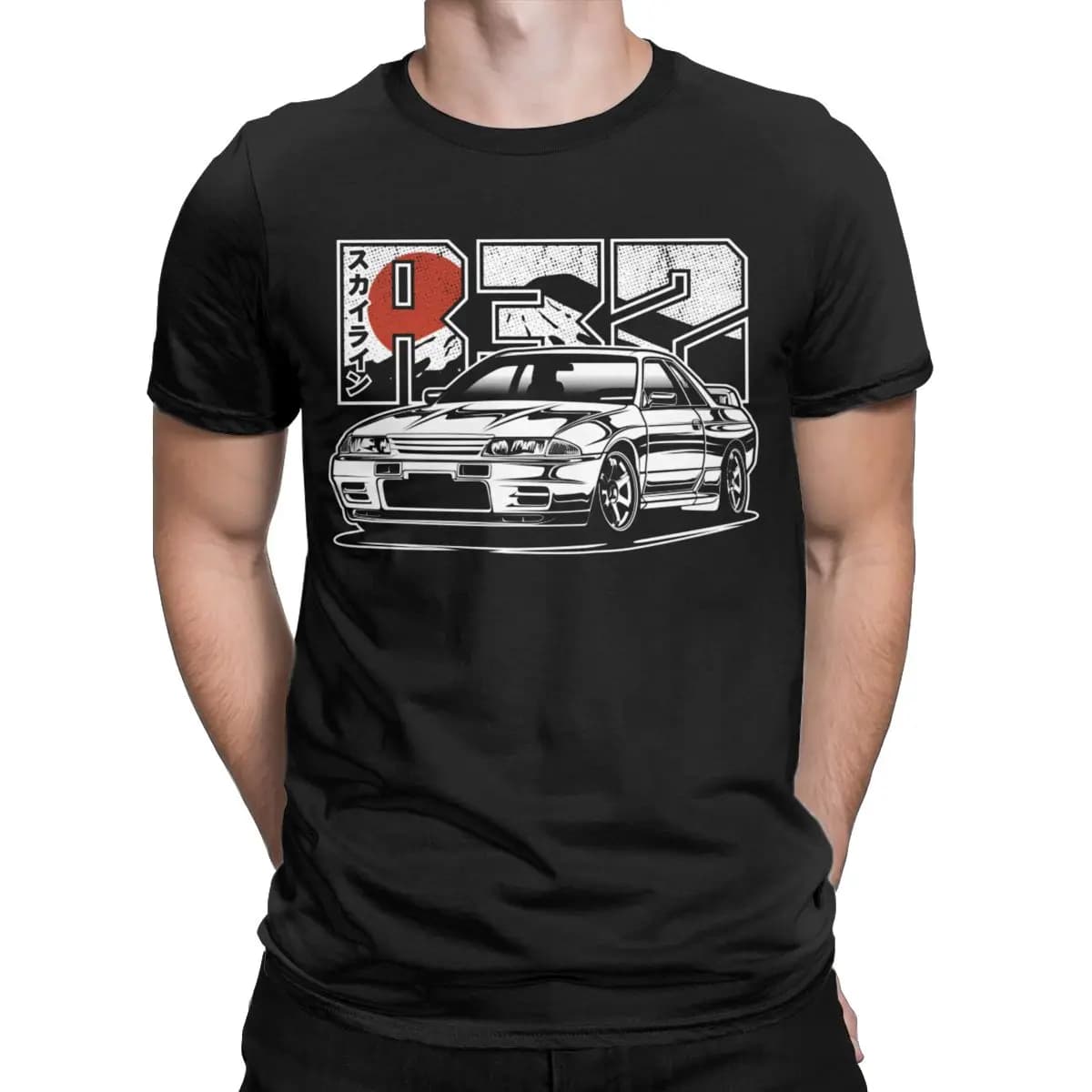 80s vintage manga Initial D anime T-Shirt for fans Round Collar 100% Cotton mens clothing InitialD anime mens large size tops
