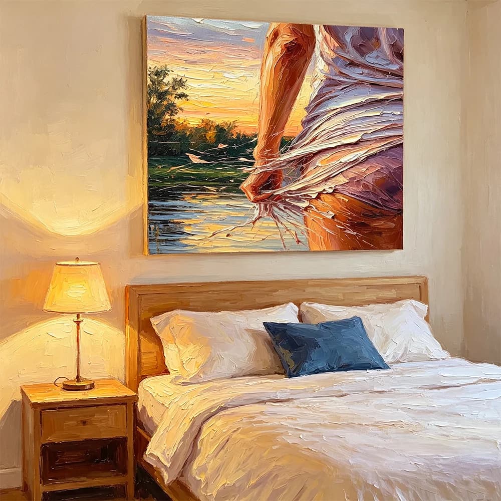 Female Print Canvas Poster, Unframed Painting Sexy Girl Wall Art Prints Picture for Bedroom & Living Room Decor